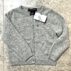 Toddler Cashmere Cardigan NWT. Toddler size 2. Light grey. Sofia Cashmere.